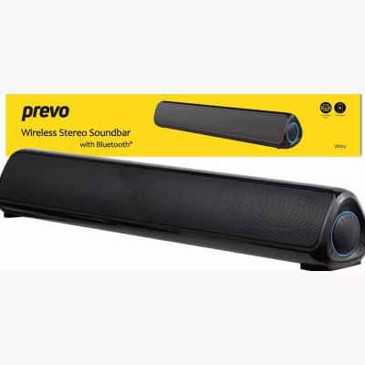 Prevo MS03 Kabelloser Stereo-Soundbar Bluetooth, USB & SD