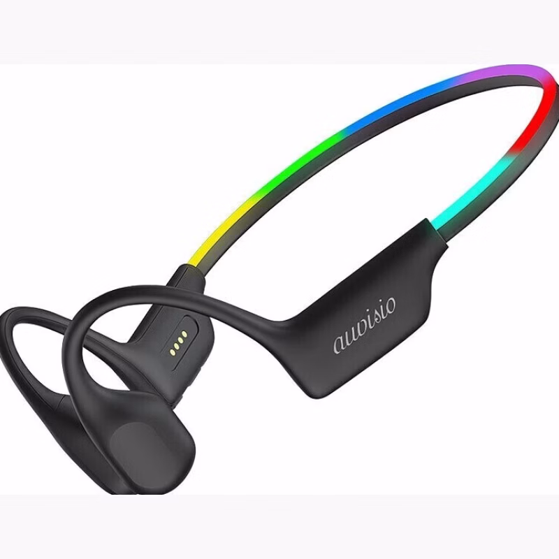 Auvisio Knochenschall-Kopfhörer Bluetooth 5.3, 32GB MP3-Player, IP68